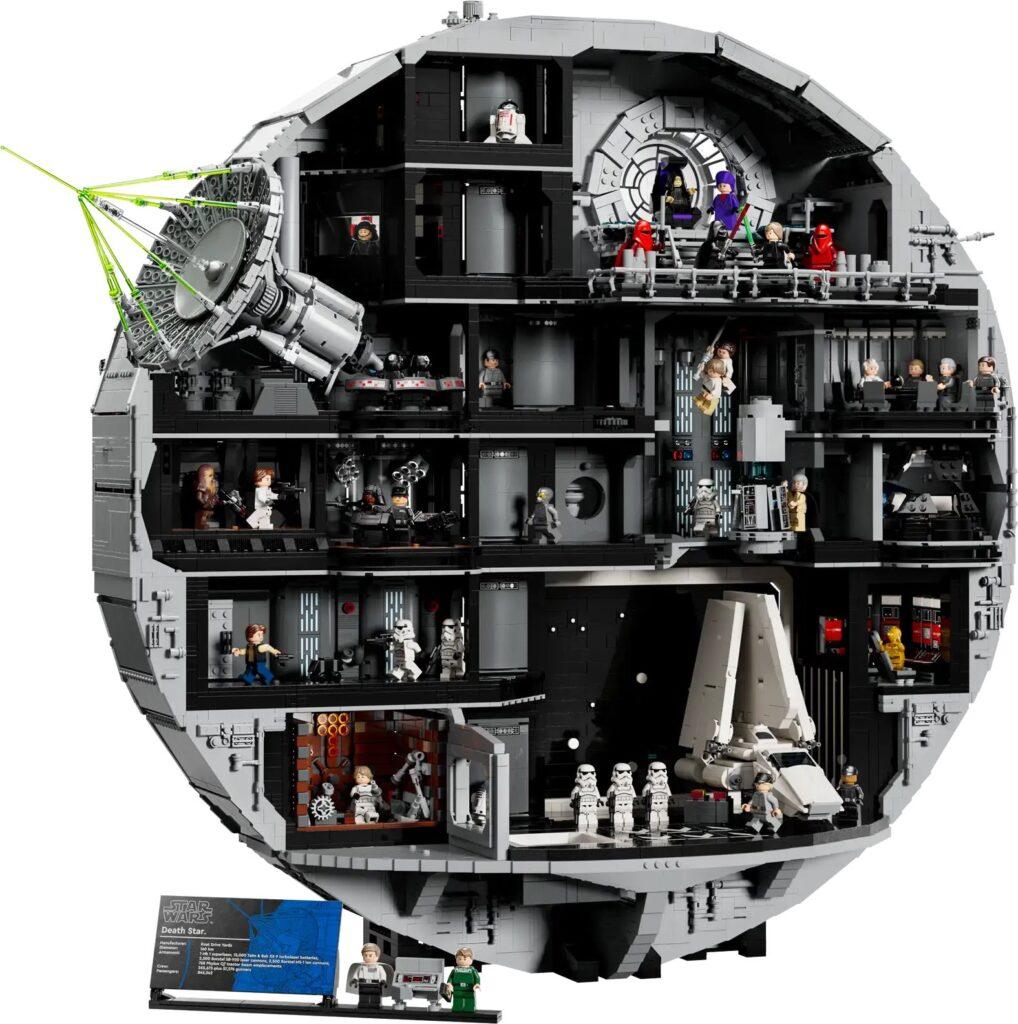 LEGO Star Wars Death Star UCS 75419 – sběratelský set s 9 023 dílky a otevřeným průřezem vesmírné stanice